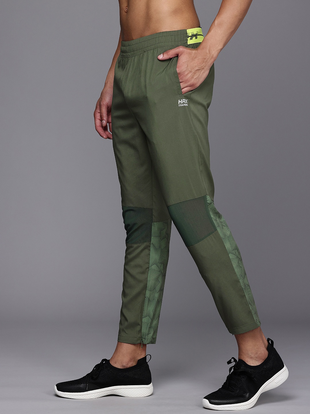 

HRX by Hrithik Roshan Men Training Rapid-Dry Track Pants, Olive