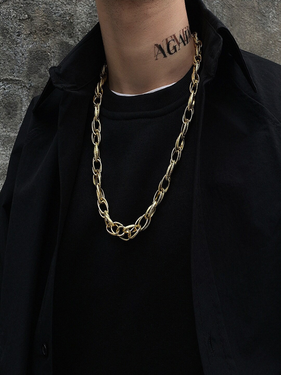 

AQUASTREET Men Gold-Toned Gold-Plated Necklace