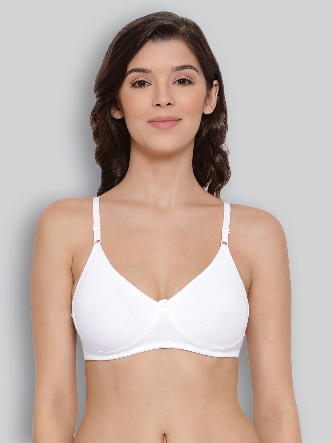 

LYRA Premium Cotton Seamless Moulded T-shirt Bra with Adjustable Strap, White