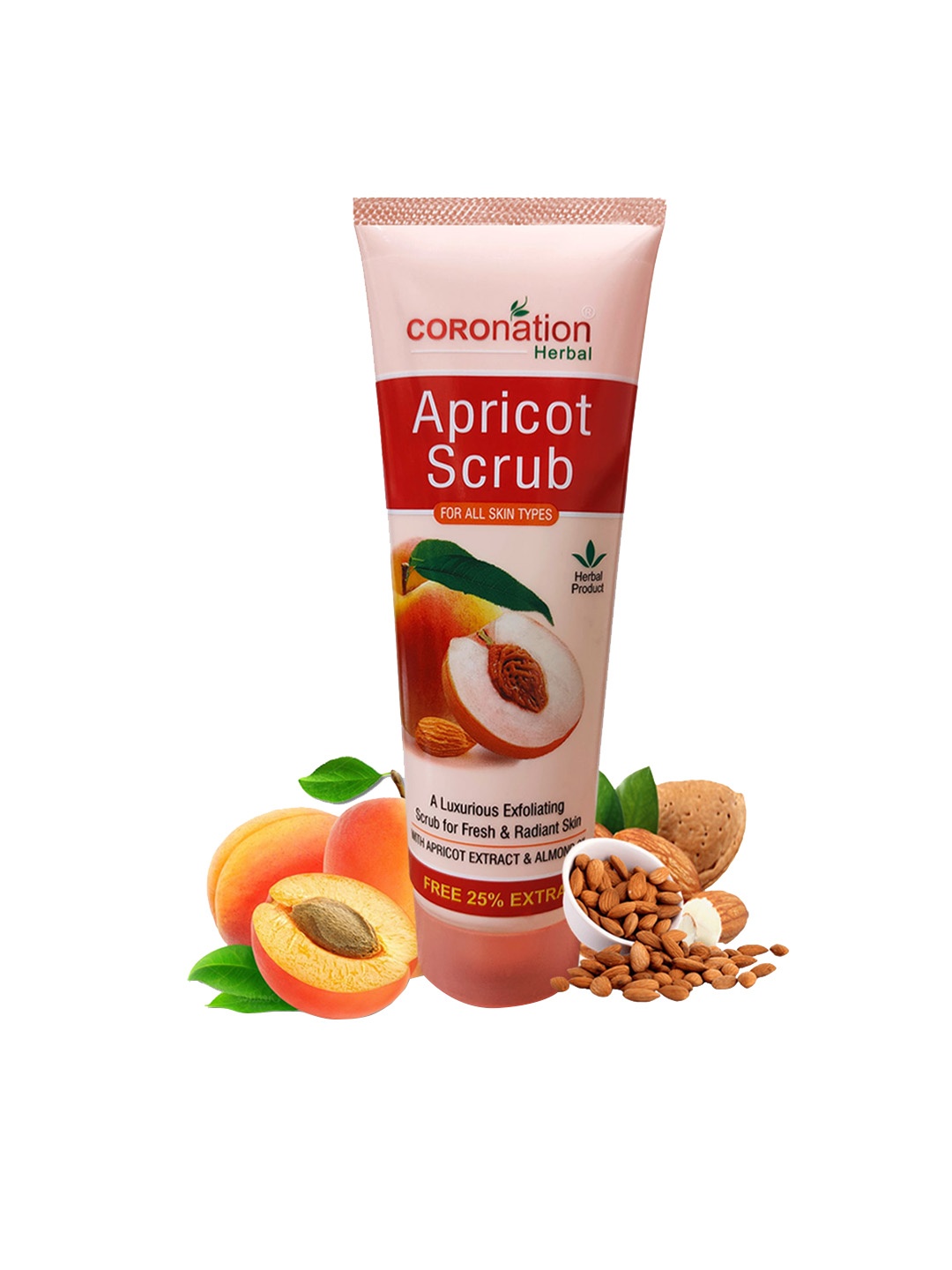 

COROnation Herbal Apricot Luxurious Exfoliating Face Scrub- 200 g, Peach