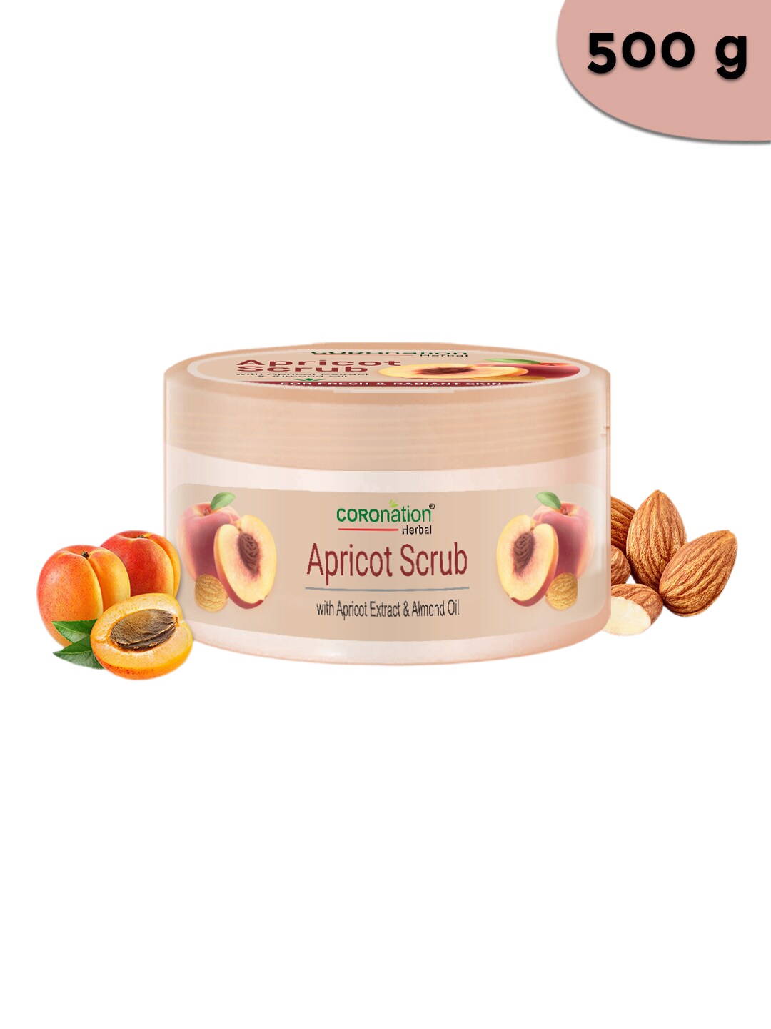

COROnation Herbal Apricot Face Scrub- 500 g, Peach