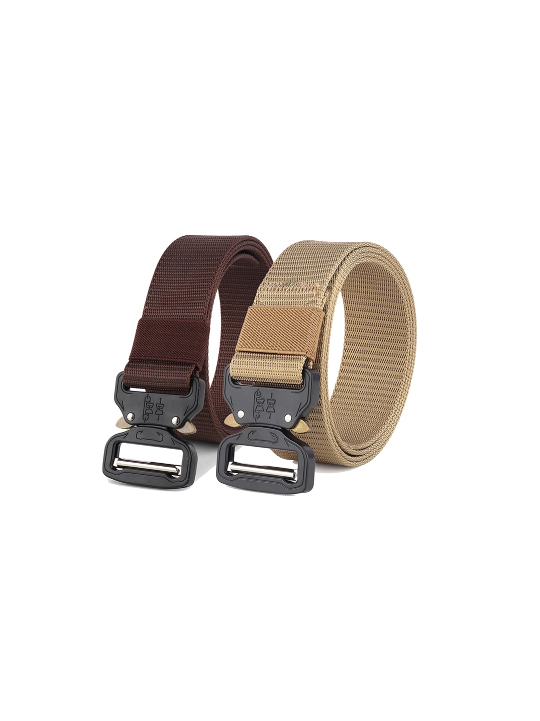 

ZORO Men Gold-Toned 2 Belt