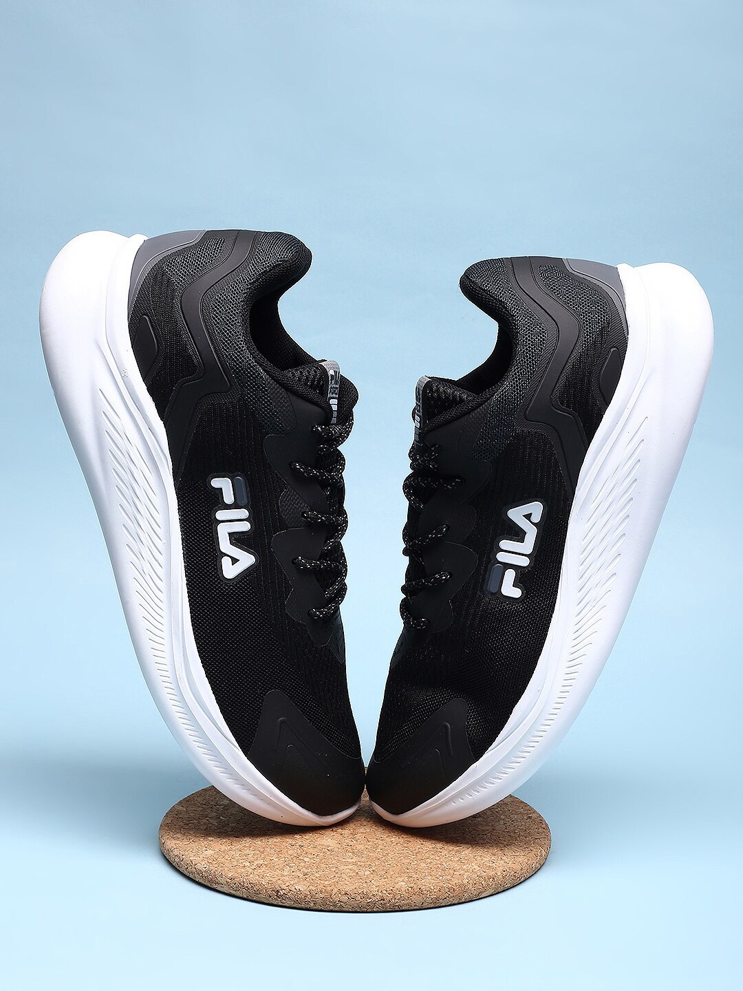 

FILA Men Force Running Shoes, Black