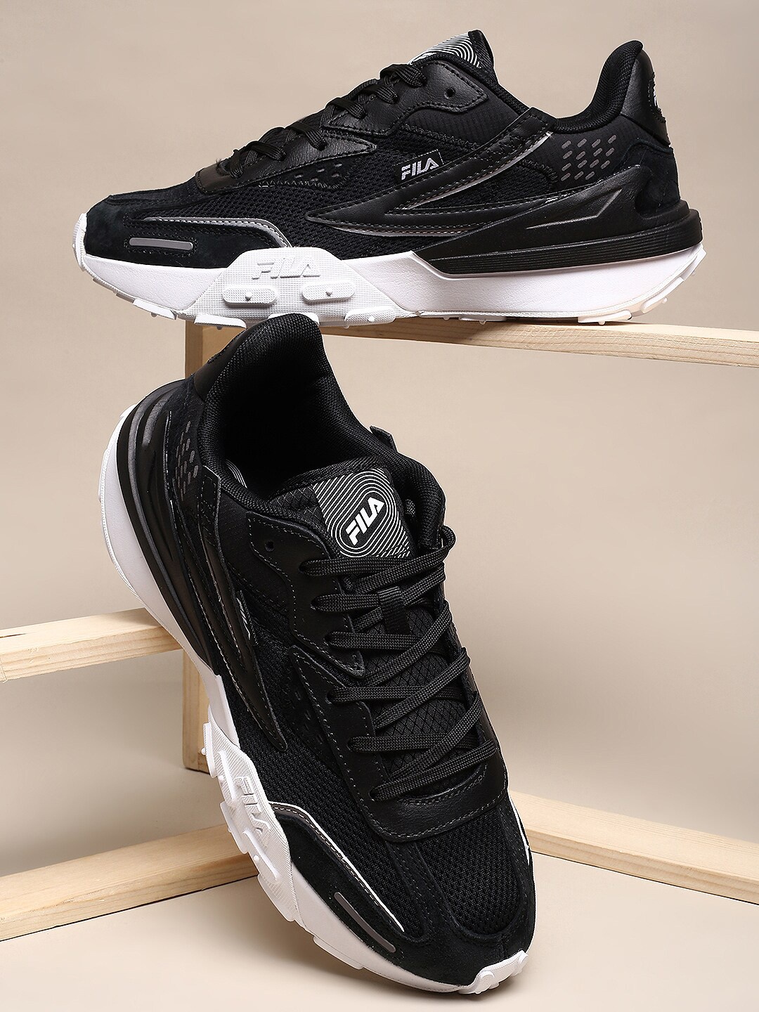 

FILA Men RAPIDRIDE Running Shoes, Black