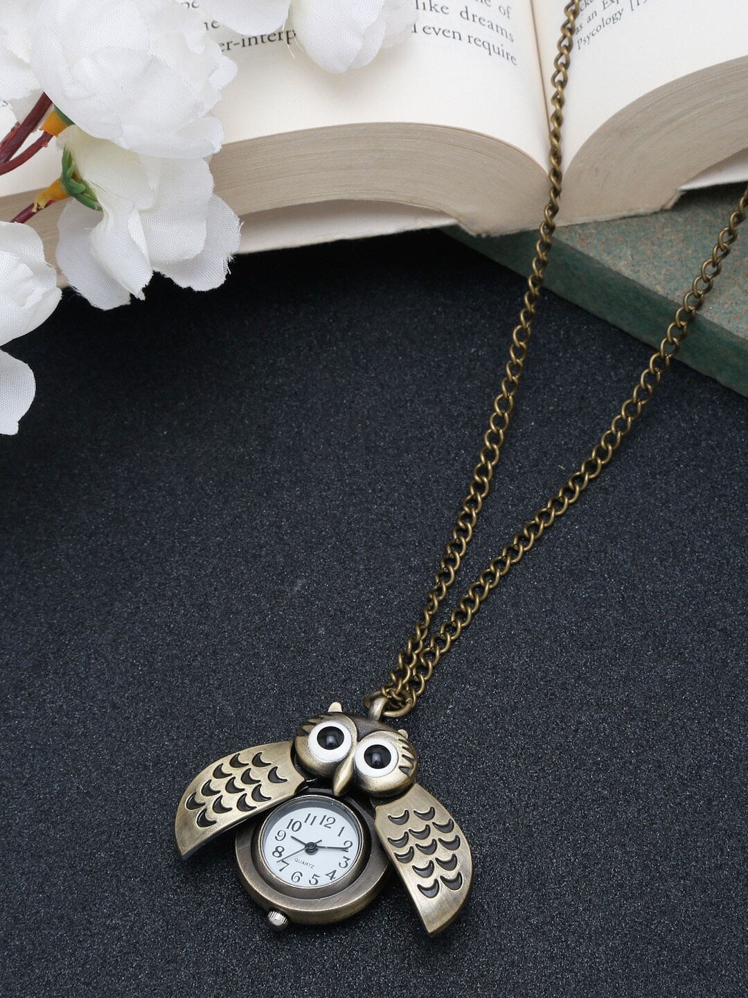 

YouBella Men Gold-Plated Owl Watch Pendant