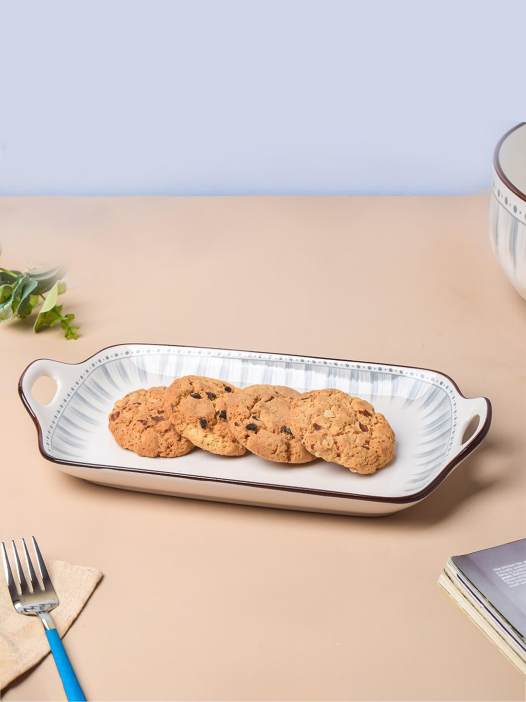 

Nestasia White & Grey Dainty Patterned Baking Dish 250 ml