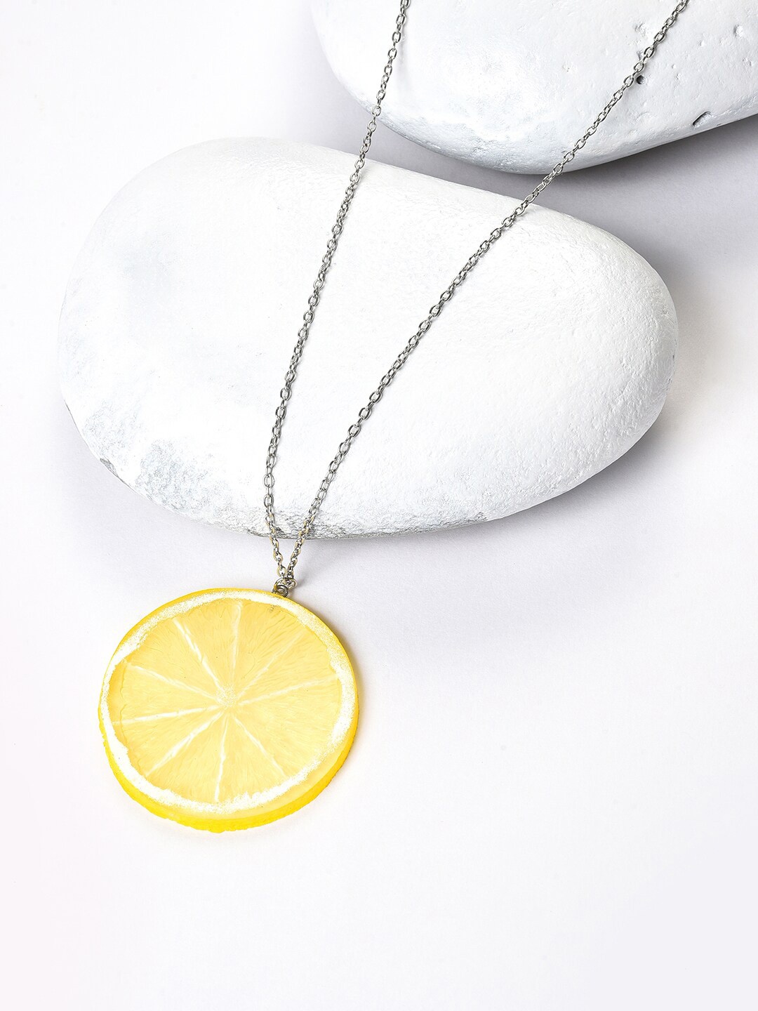

SOHI Silver-Plated Minimal Brass Necklace