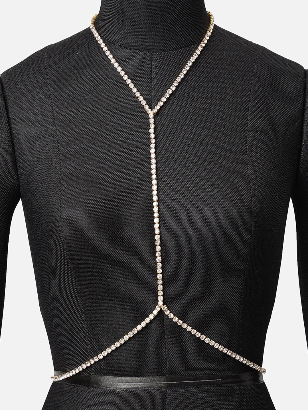 

SOHI Silver-Plated Minimal Party Body Chain