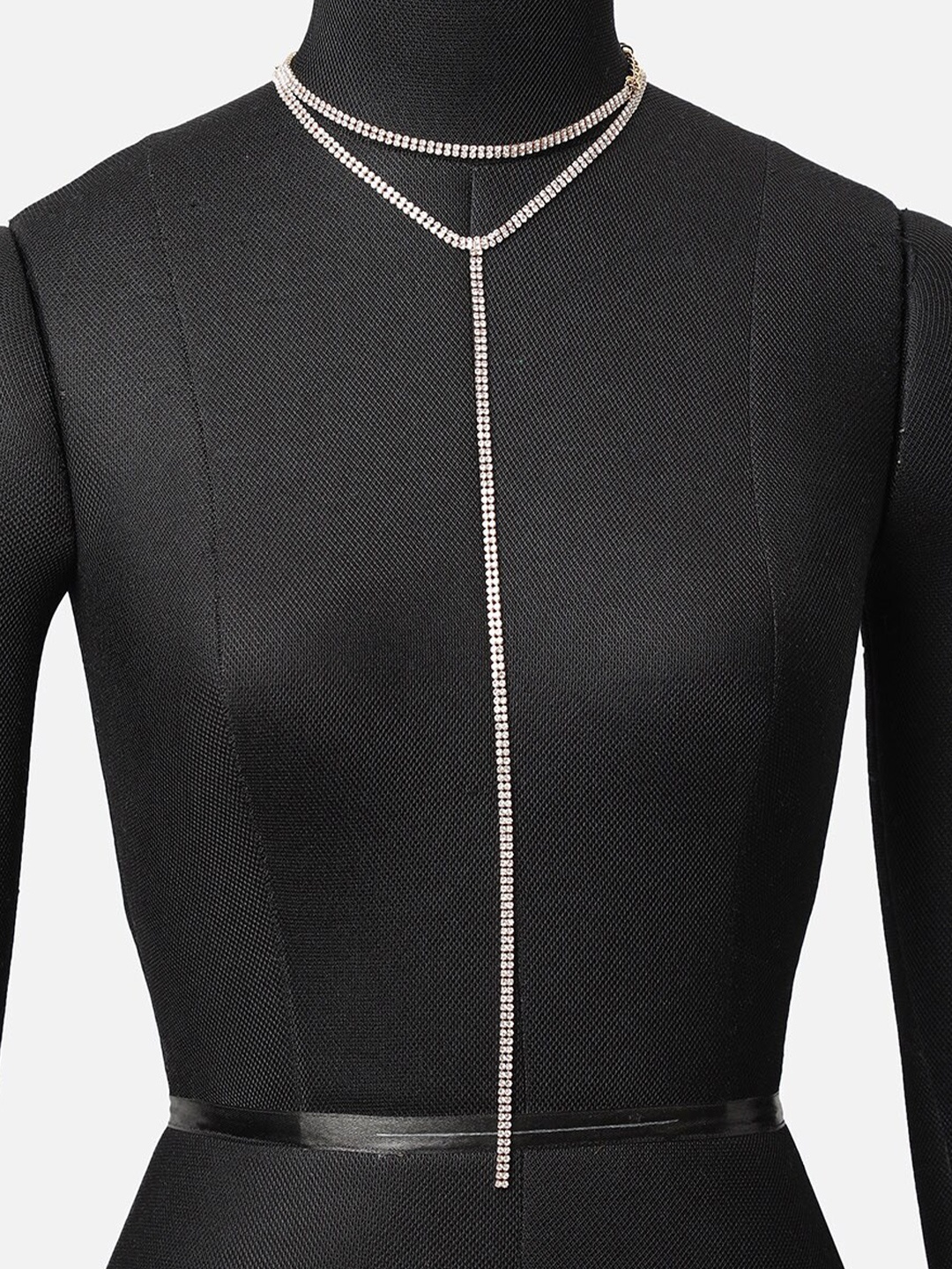 

SOHI Silver-Plated Body Chain