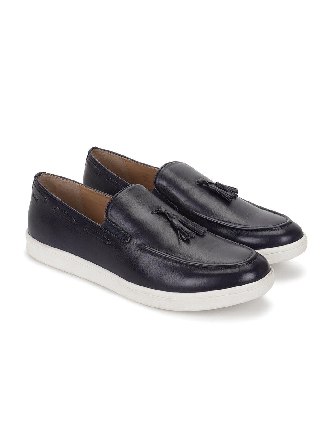

yoho Men Leather Loafers, Blue