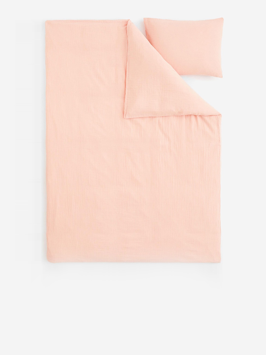 

H&M Orange Muslin Single Duvet Cover Set