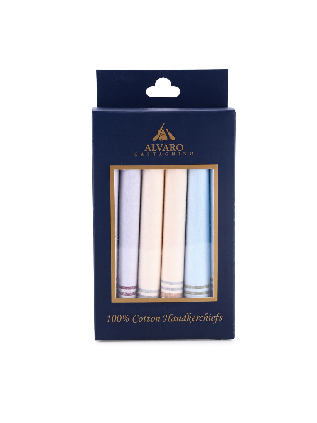 

Alvaro Castagnino Men Pack Of 6 Assorted Cotton Handkerchief