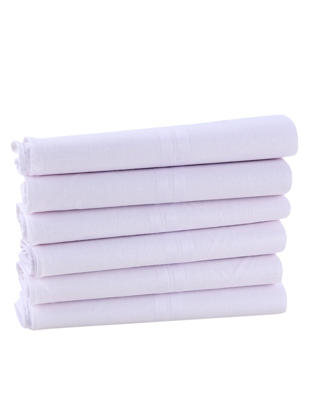 

Alvaro Castagnino Men Pack Of 6 Cotton Handkerchiefs, White