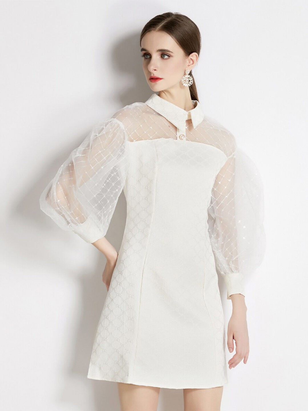 

JC Collection Self Design A-Line Dress, Multi