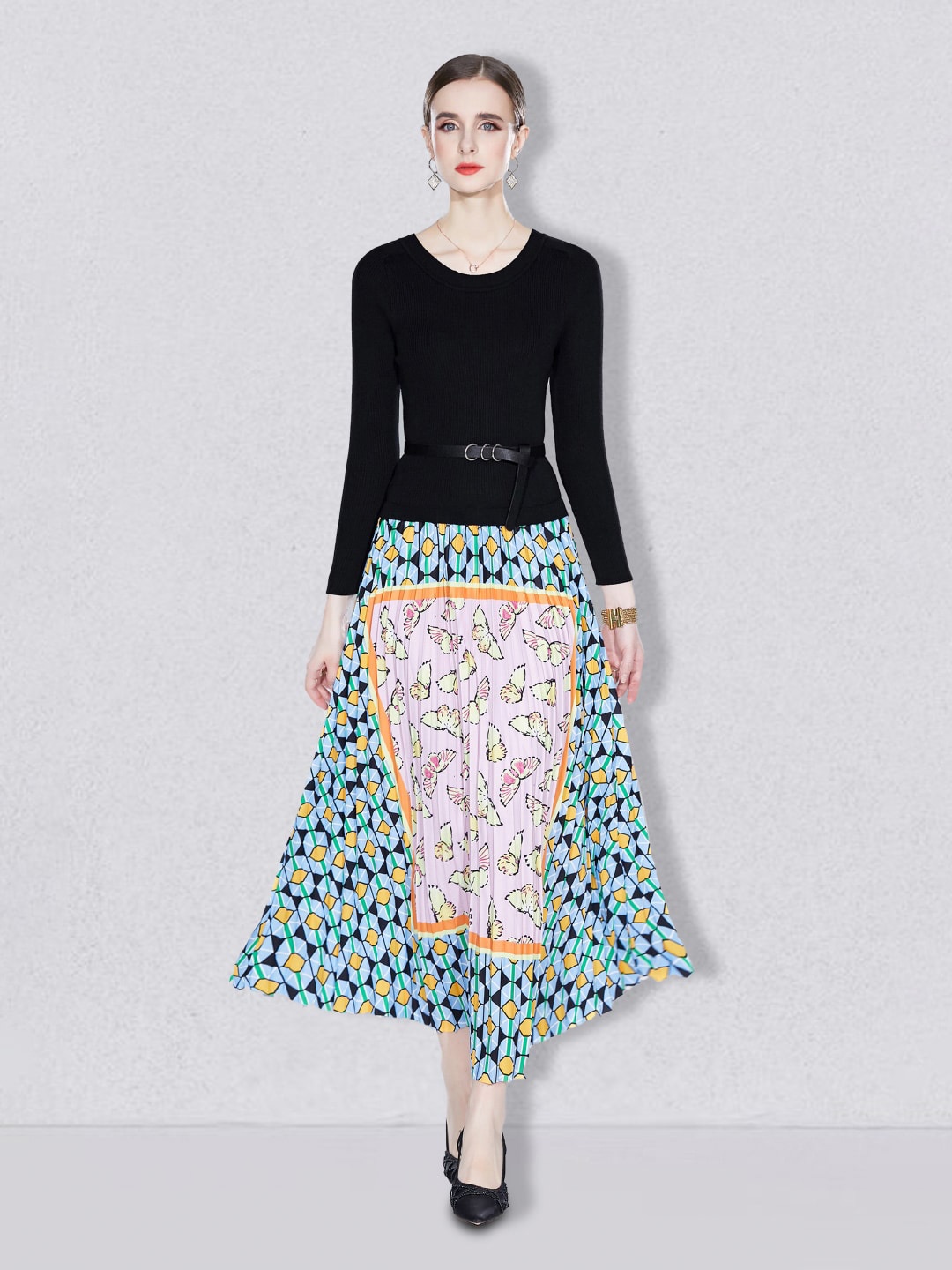 

JC Collection Multicoloured A-Line Maxi Dress, Multi