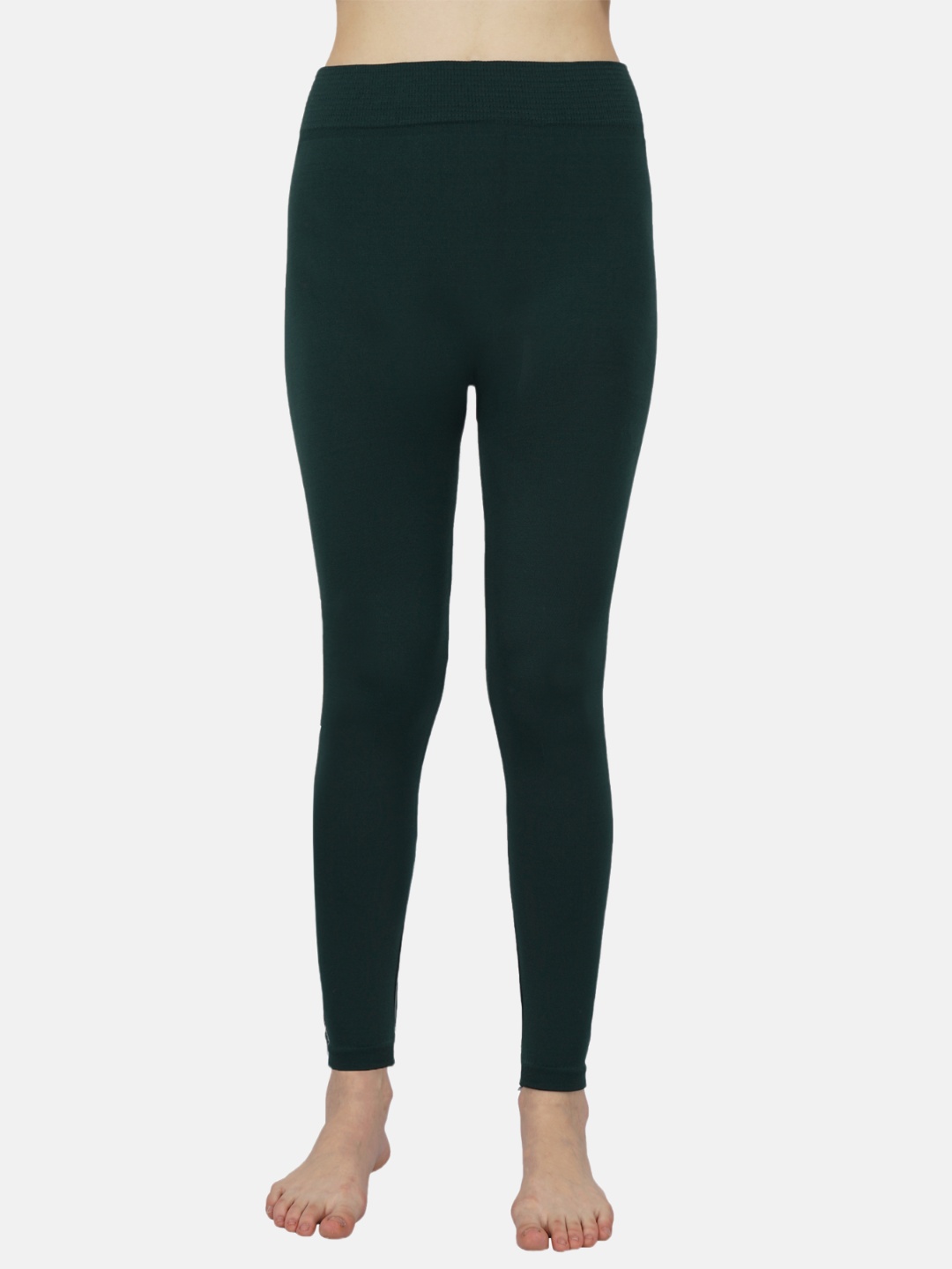 

N2S NEXT2SKIN Women Fleece Thermal Bottoms, Green