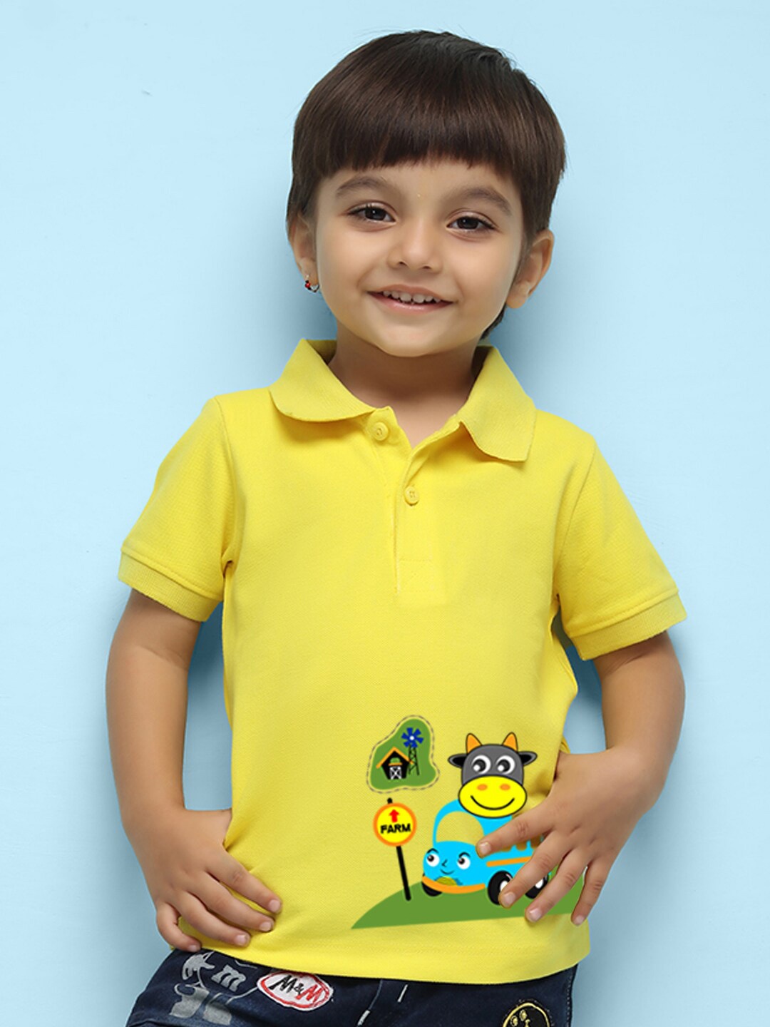 

NUSYL Kids Humour And Comic T-shirt, Yellow