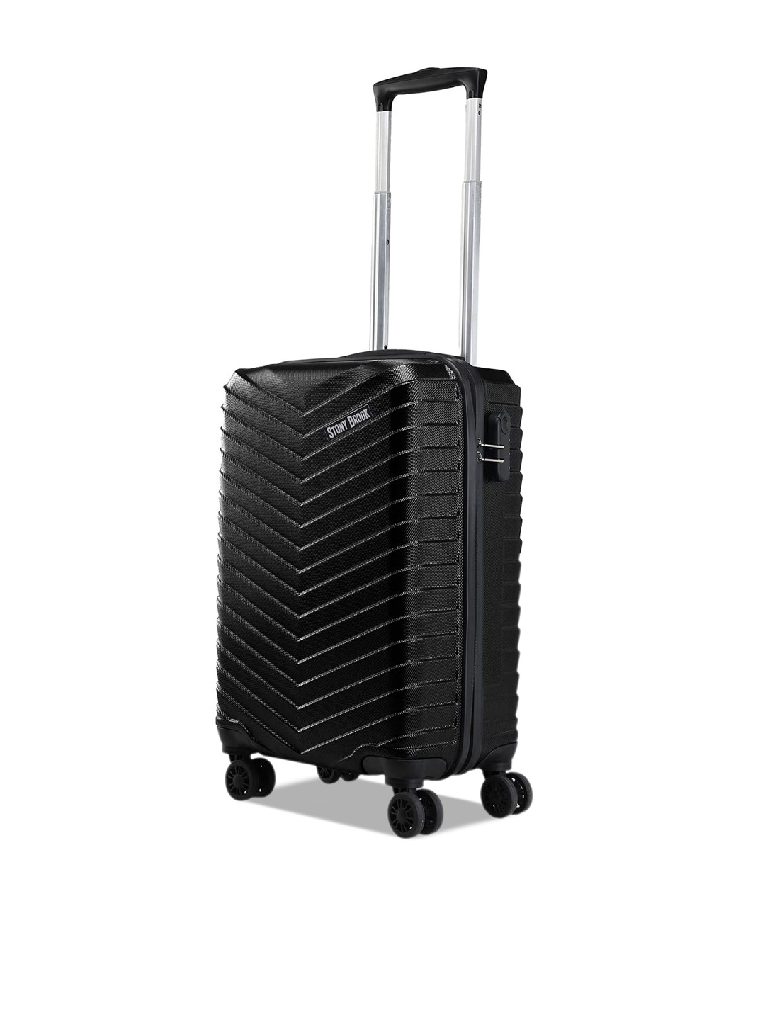 

Stony Brook by Nasher Miles Textured Hard-Sided Trolley Suitcase, Black