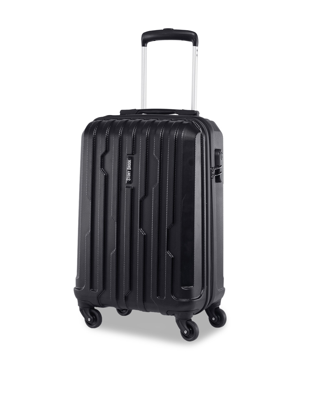 

Stony Brook by Nasher Miles Textured Hard-Sided Cabin Trolley Bag, Black
