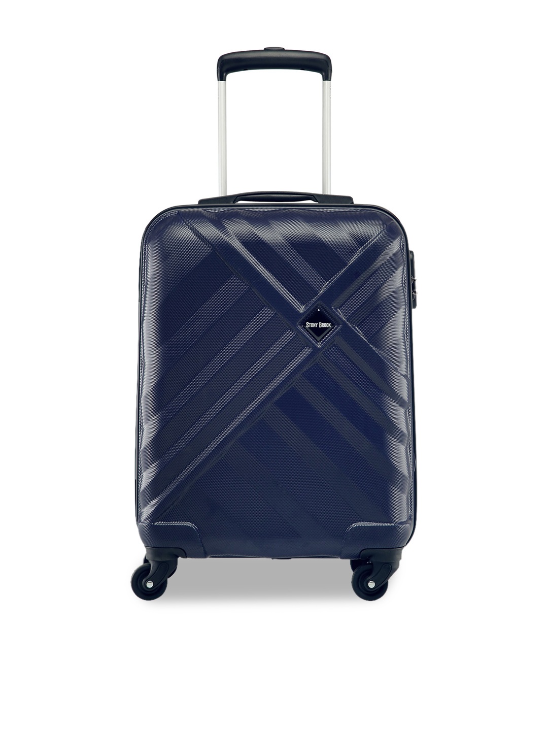 

Stony Brook by Nasher Miles Textured Hard-Sided Cabin Trolley Suitcase, Navy blue