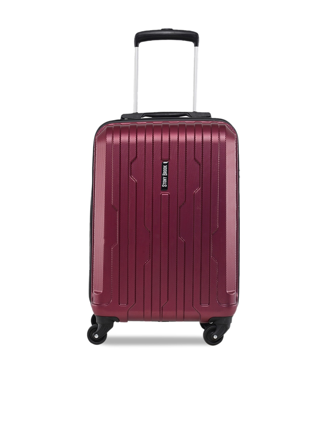 

Stony Brook by Nasher Miles Textured Hard-Sided Cabin Trolley Suitcase, Red