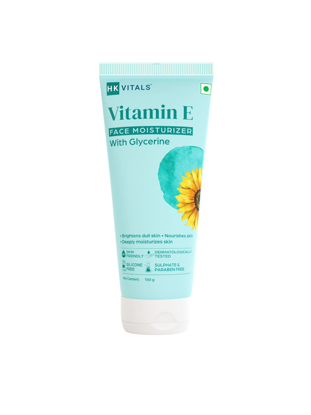 

HK VITALS Vitamin E Face Moisturizer With Glycerine To Brighten Dull Skin - 100g, Blue