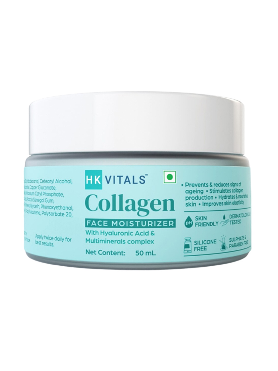 

HK VITALS Collagen Anti-Ageing Face Moisturizer - 50 ml, White