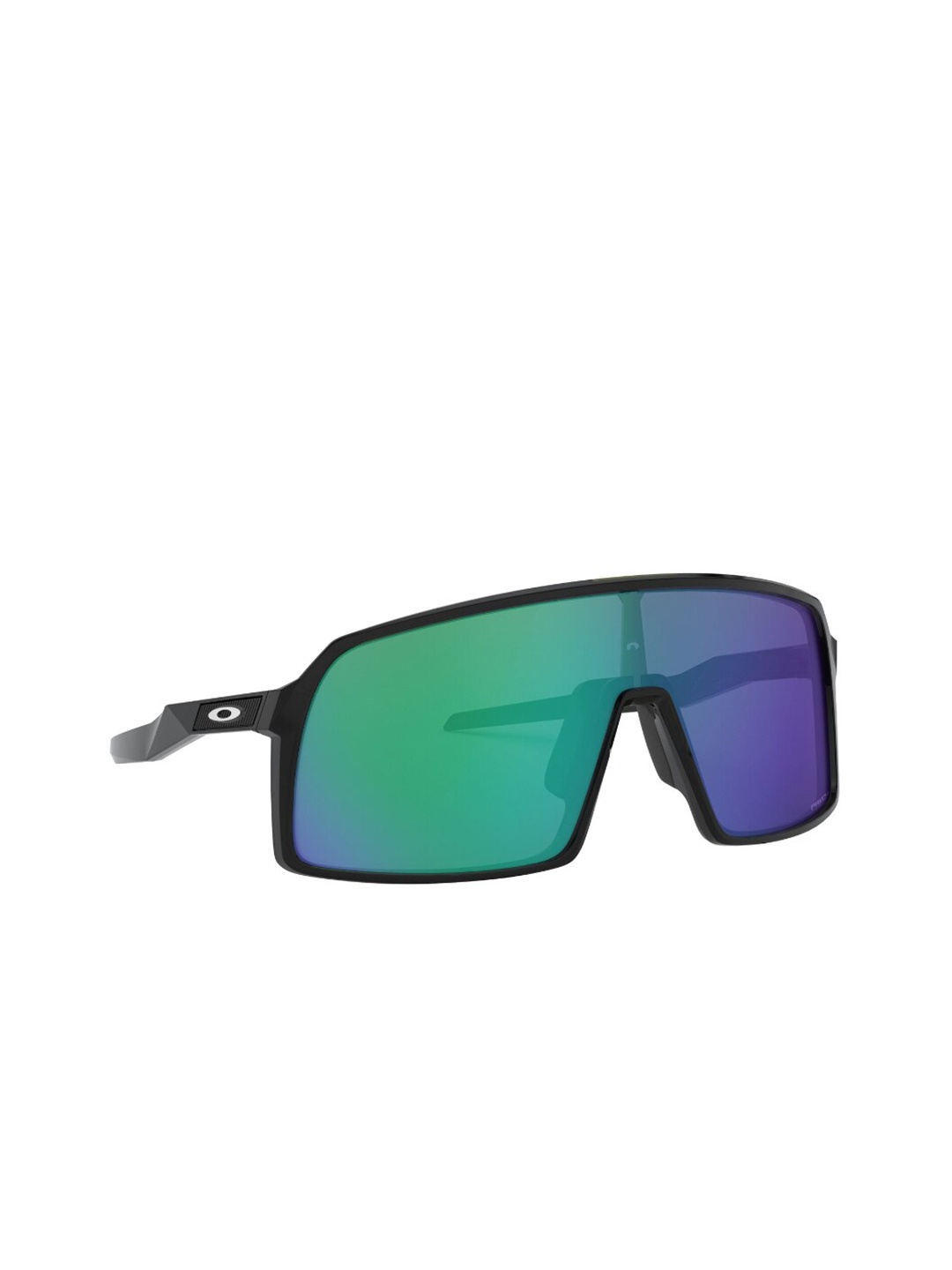 

OAKLEY Men UV Protected Green Lens Rectangle Sunglasses - 0OO940694060337, Black