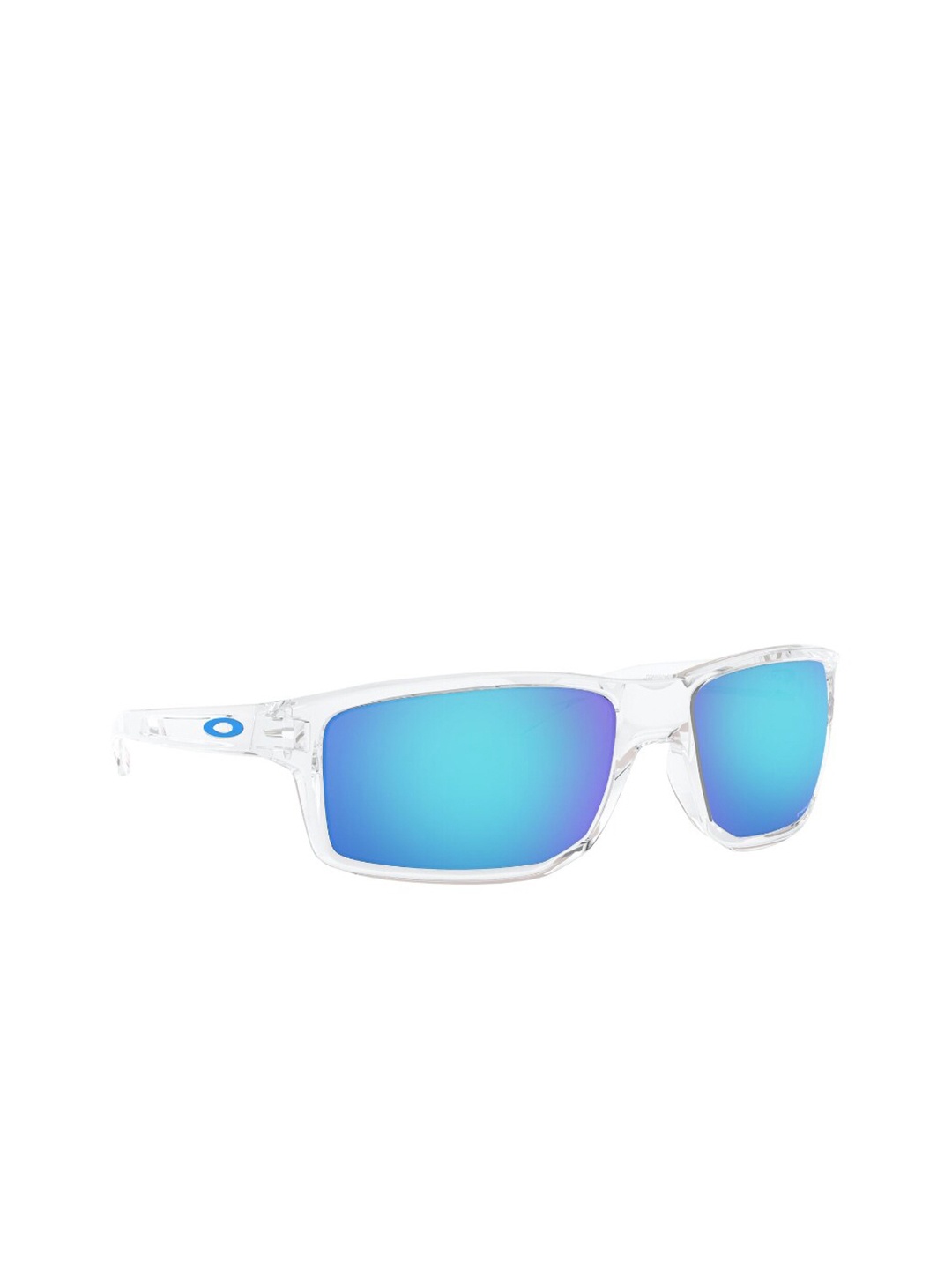 

OAKLEY Full Rim Rectangle Sunglasses with UV Protected Lens 888392454997, Blue