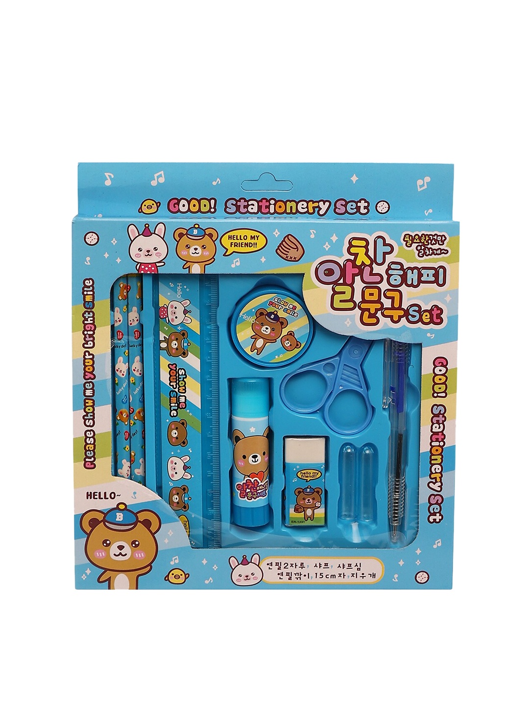 

PASSION PETALS Kids Set of 12 Birthday Stationary Return Gifts - 10 Pieces in Each Box, Blue