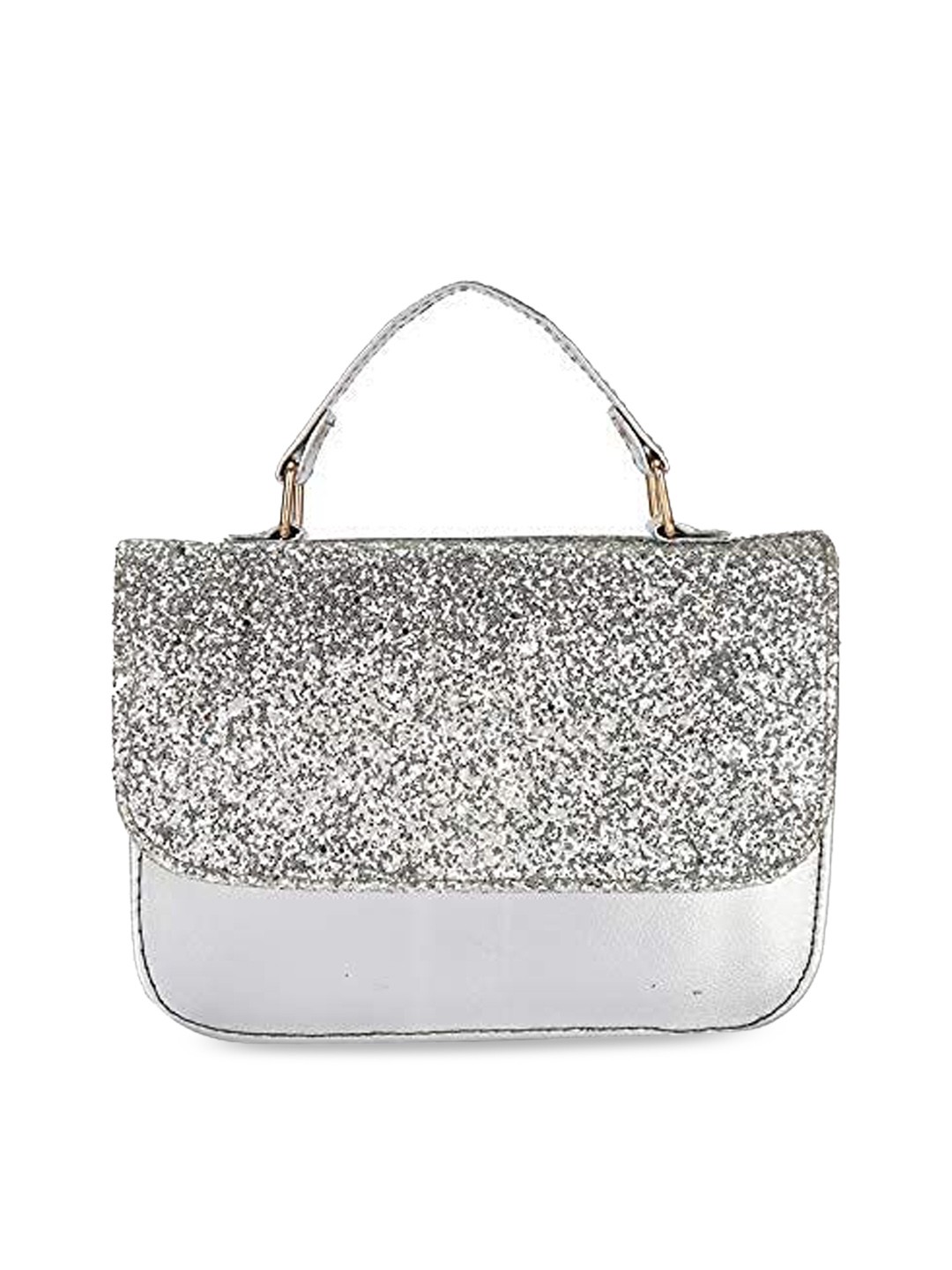 

DN Creation Embellished Satchel Bag, Silver