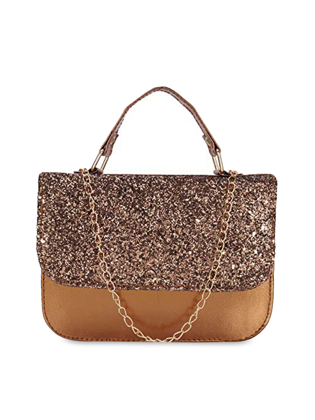

DN Creation Embellished Structured Handheld Bag, Copper