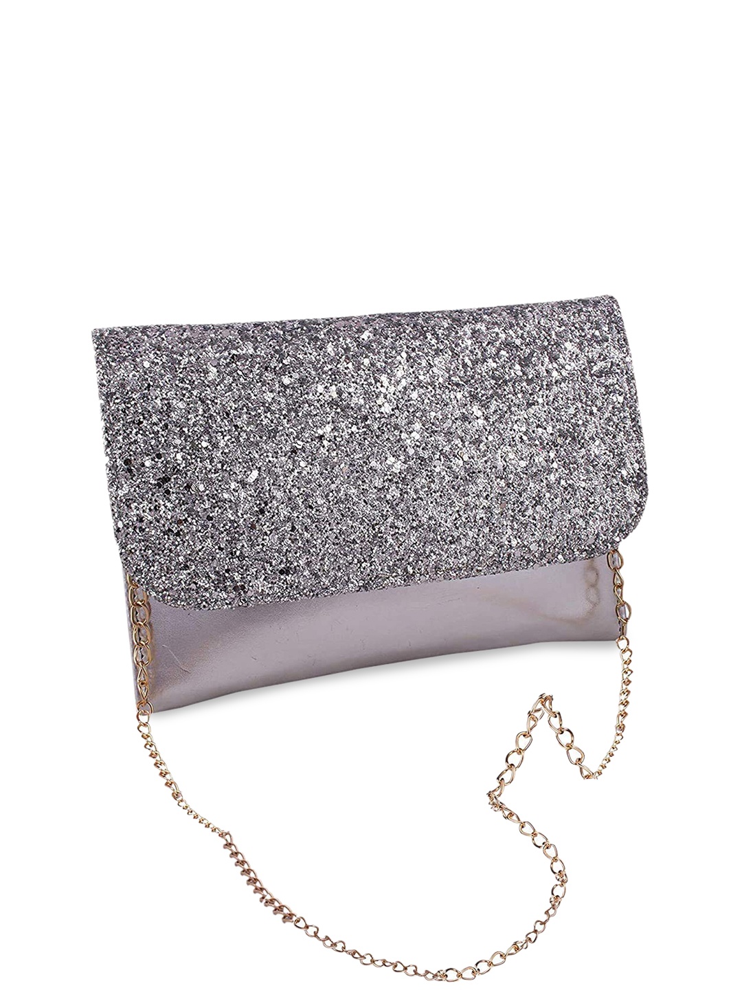 

DN Creation Structured Sling Bag, Silver