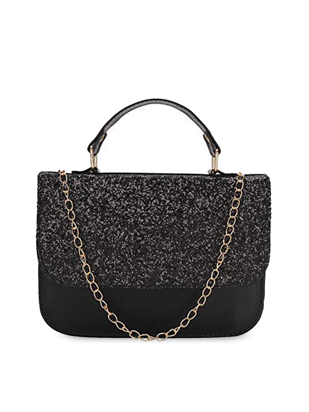 

DN Creation Embellished Handheld Bag, Black
