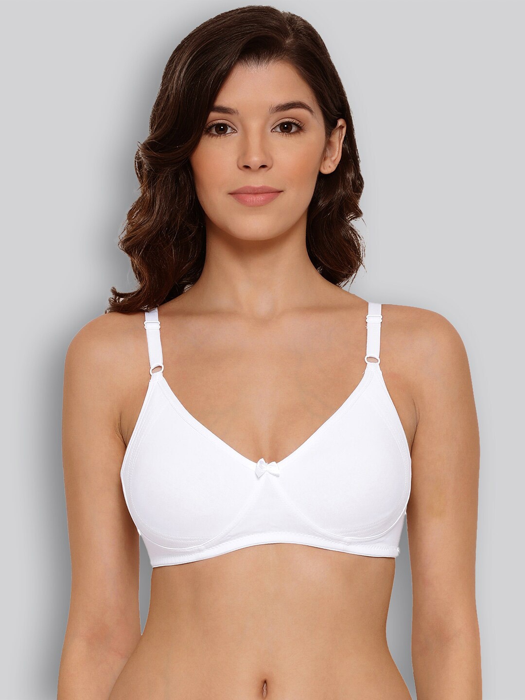 

LYRA Cotton Non Padded All Day Comfort Full Coverage Underwired Seamless Bra, White