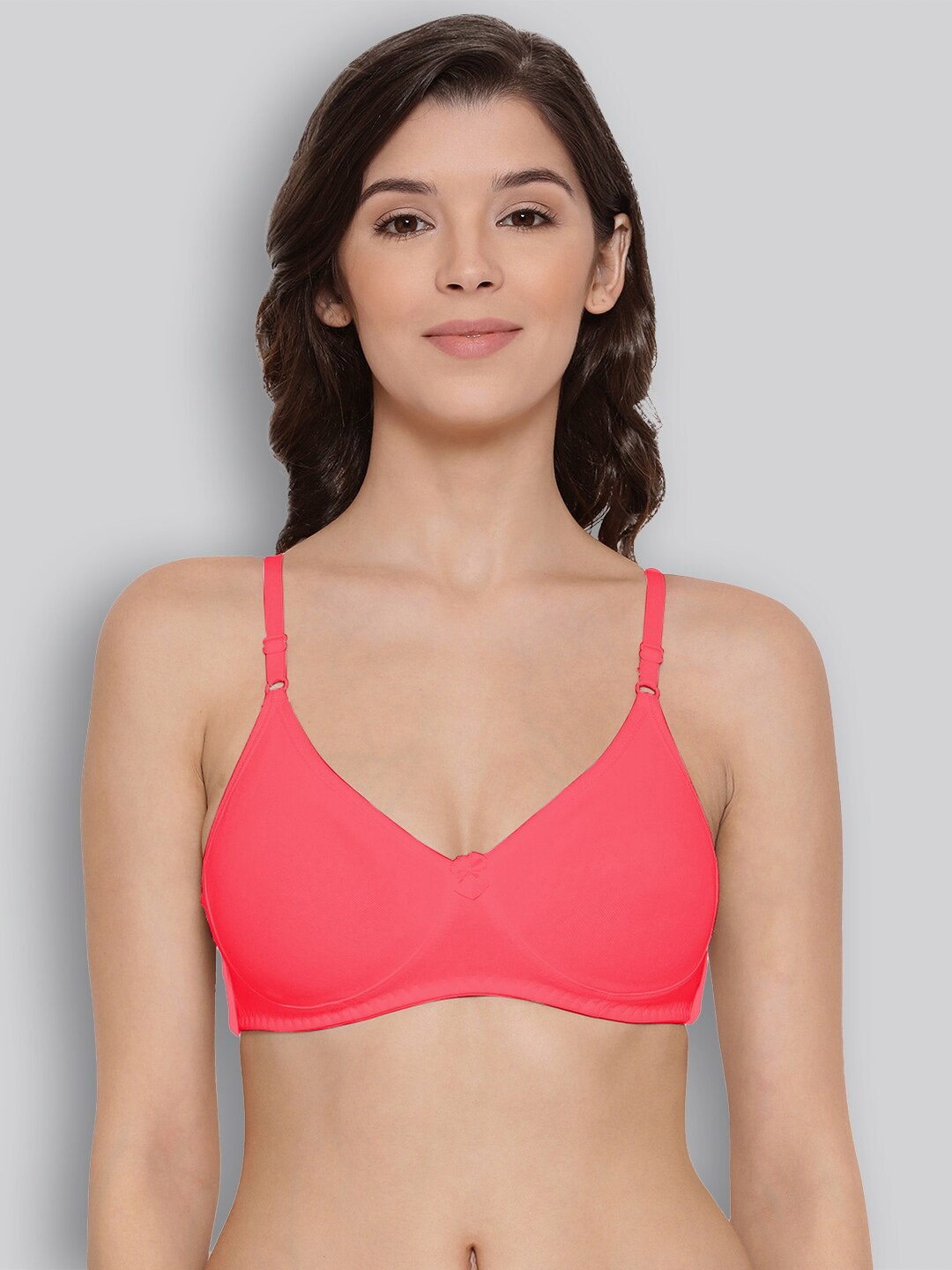 

LYRA Cotton Non Padded All Day Comfort Full Coverage Underwired Seamless Bra, Peach