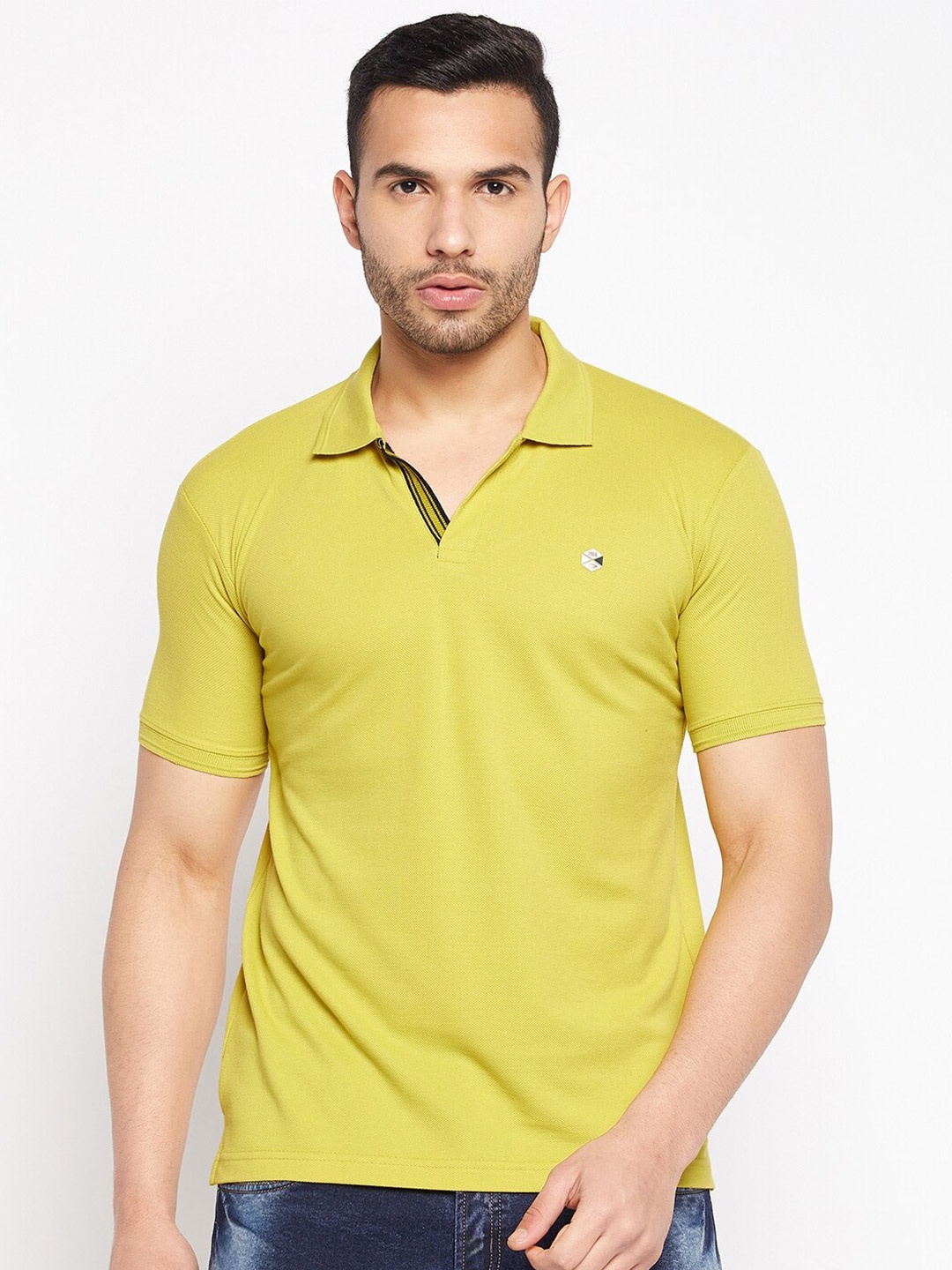 

Duke Polo Collar Cotton Slim Fit T-shirt, Green