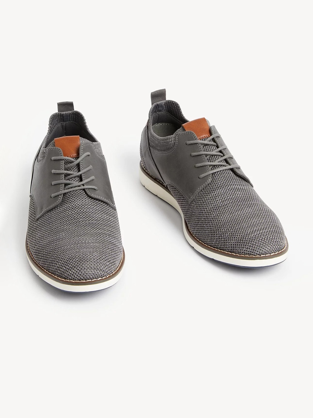 

Marks & Spencer Men Woven Design Comfort Insole Sneakers, Grey