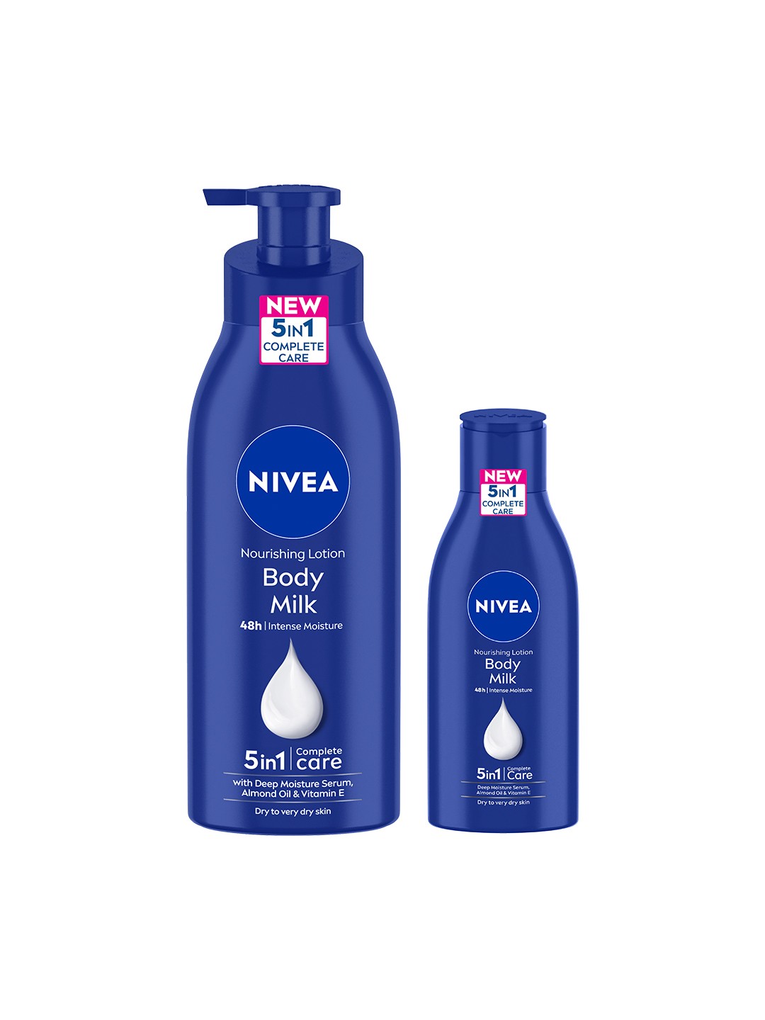 

Nivea Set of 2 Nourishing Body Milk Lotion - 400ml & 120ml, White