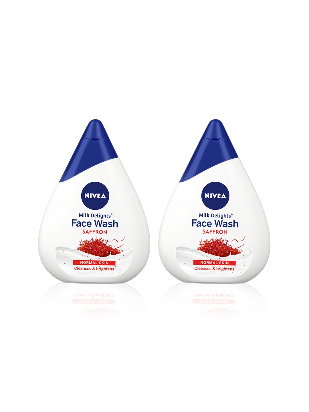 

Nivea Set of 2 Saffron Milk Delights Face Wash - 100ml Each, White