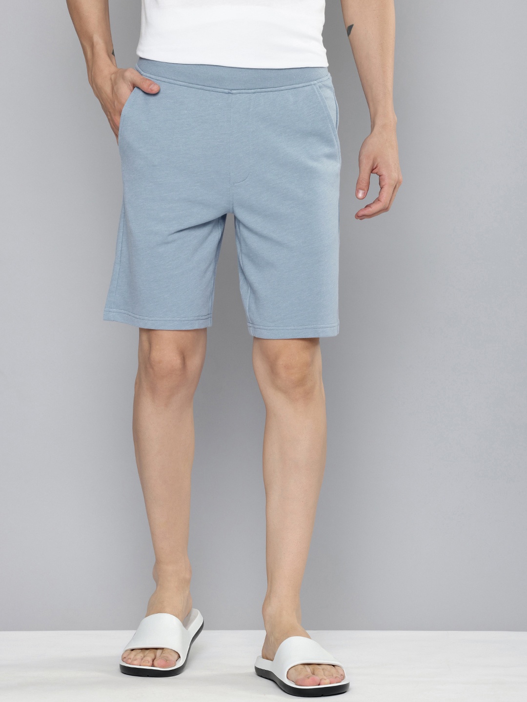 

Skechers Men Comfort Fit EXPLORER Lounge Shorts, Blue