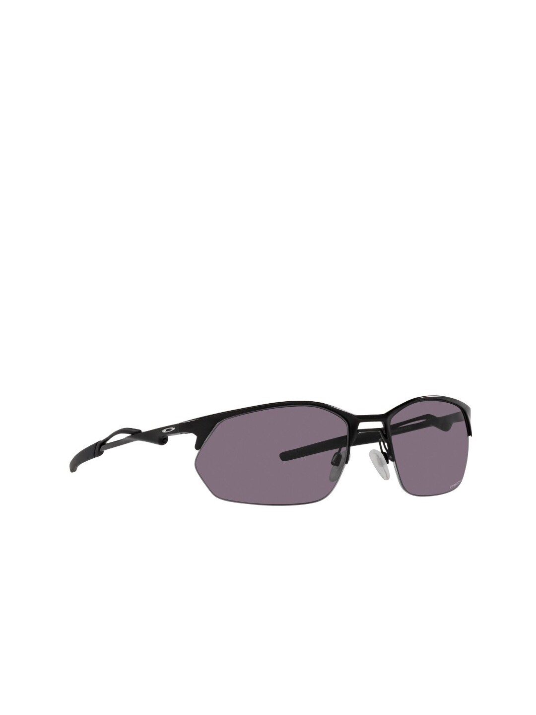 

OAKLEY Men UV Protected Grey Lens Rectangle Sunglasses - 0OO414541450160, Black