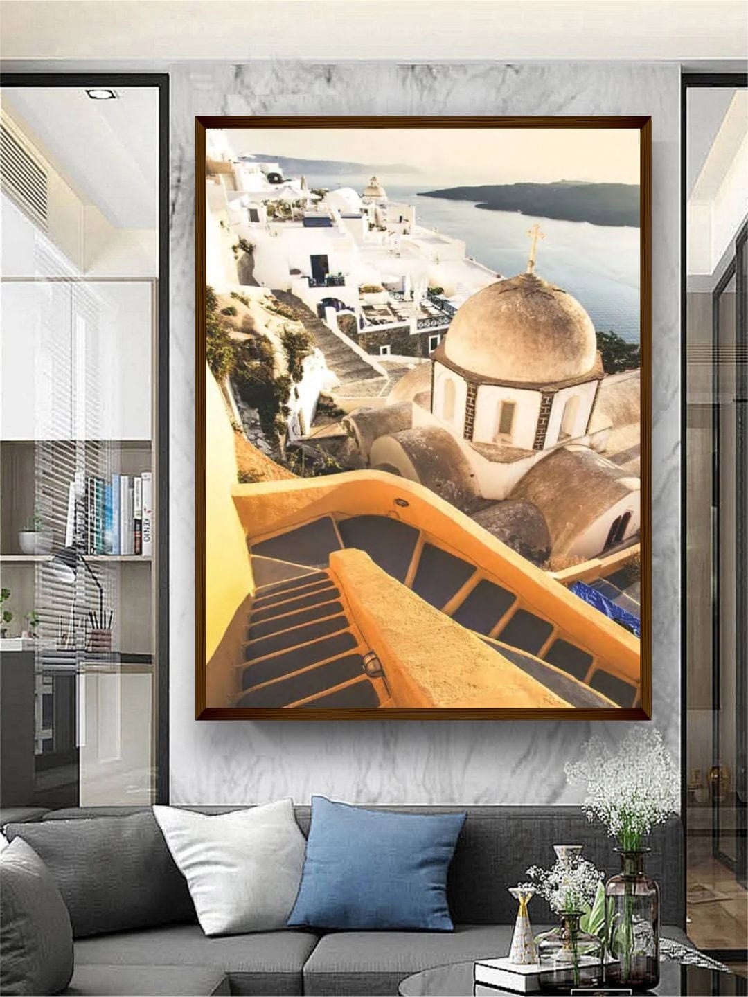 

The Art House White & Beige Photograph Printed Framed Wall Art
