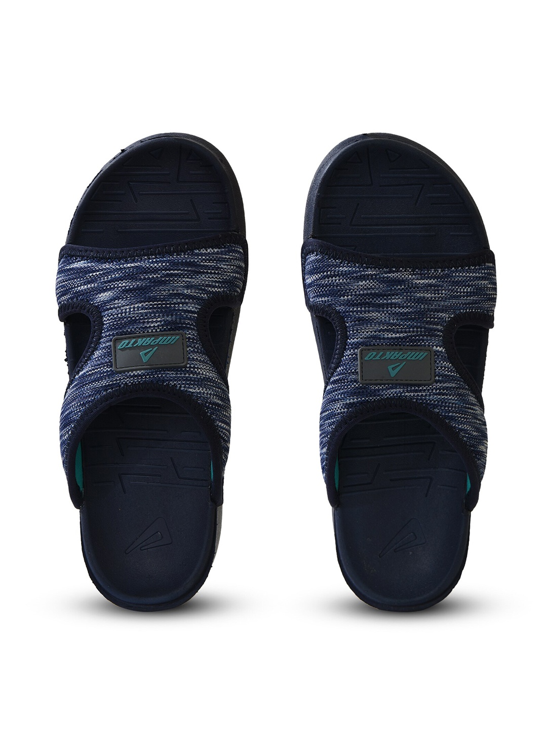 

IMPAKTO Men Printed Slip-On Flip-Flops, Blue