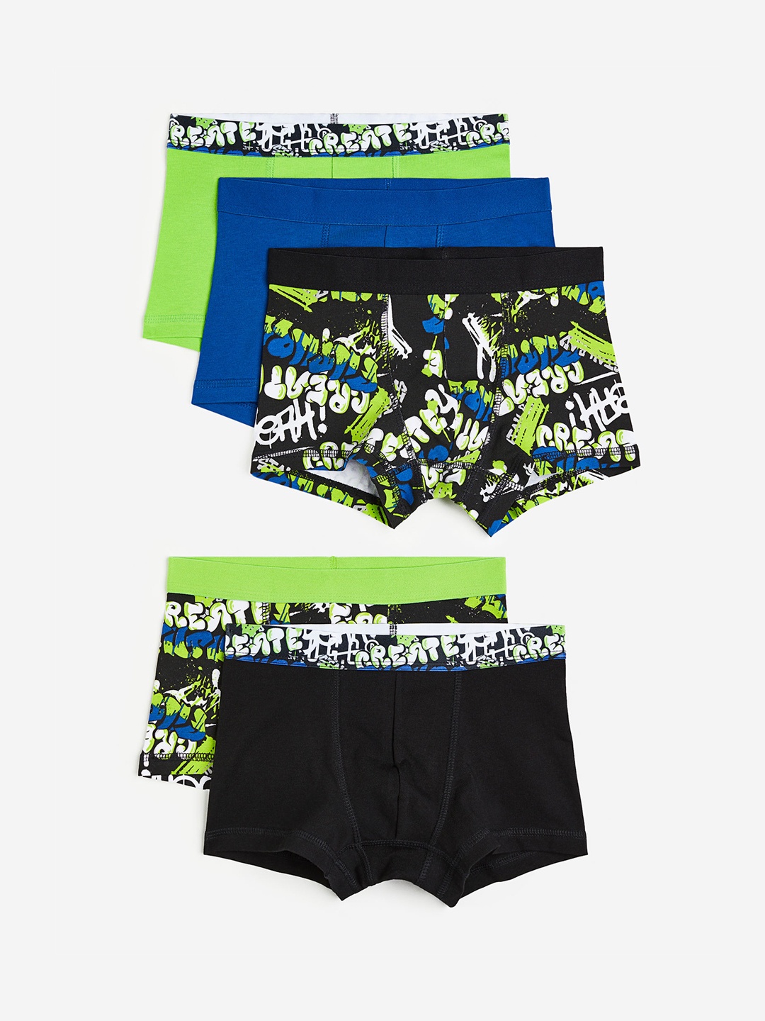 

H&M Boys 5-Pack Boxer Shorts 0767123080, Black