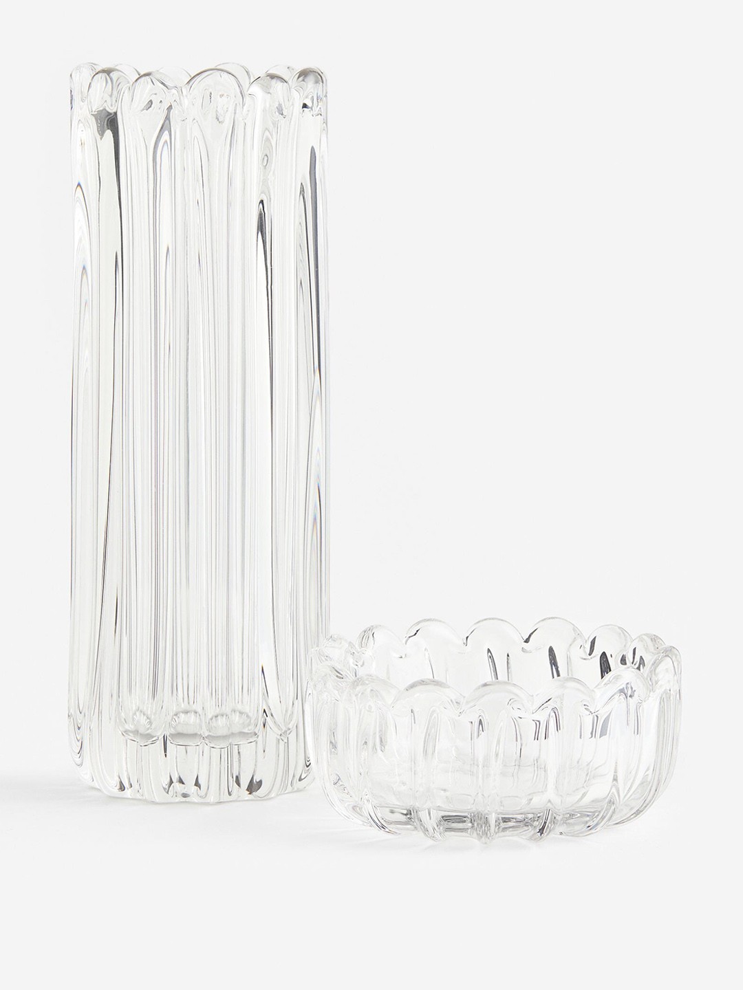 

H&M Transparent Decorative Glass Bowl