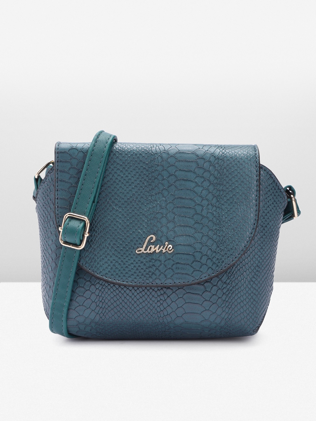 Lavie Textured Sling Bag, Blue