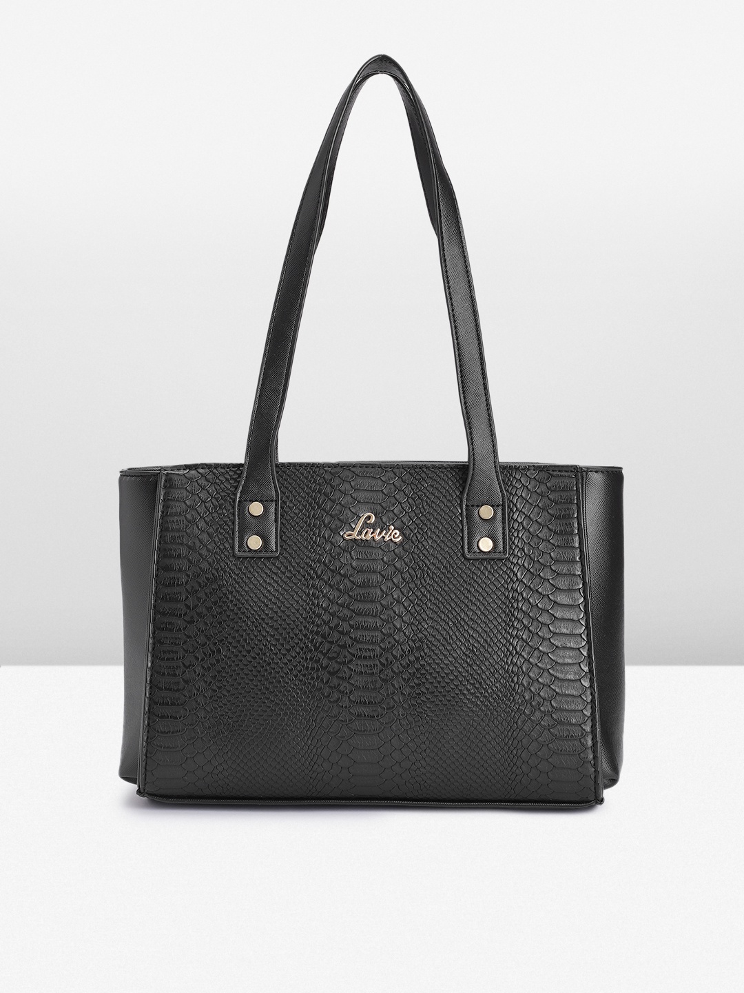 

Lavie Black Textured Shoulder Bag