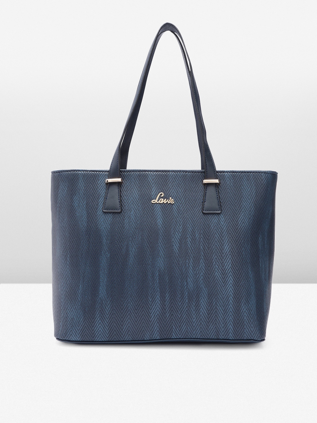 

Lavie Textured Structured Shoulder Bag, Navy blue