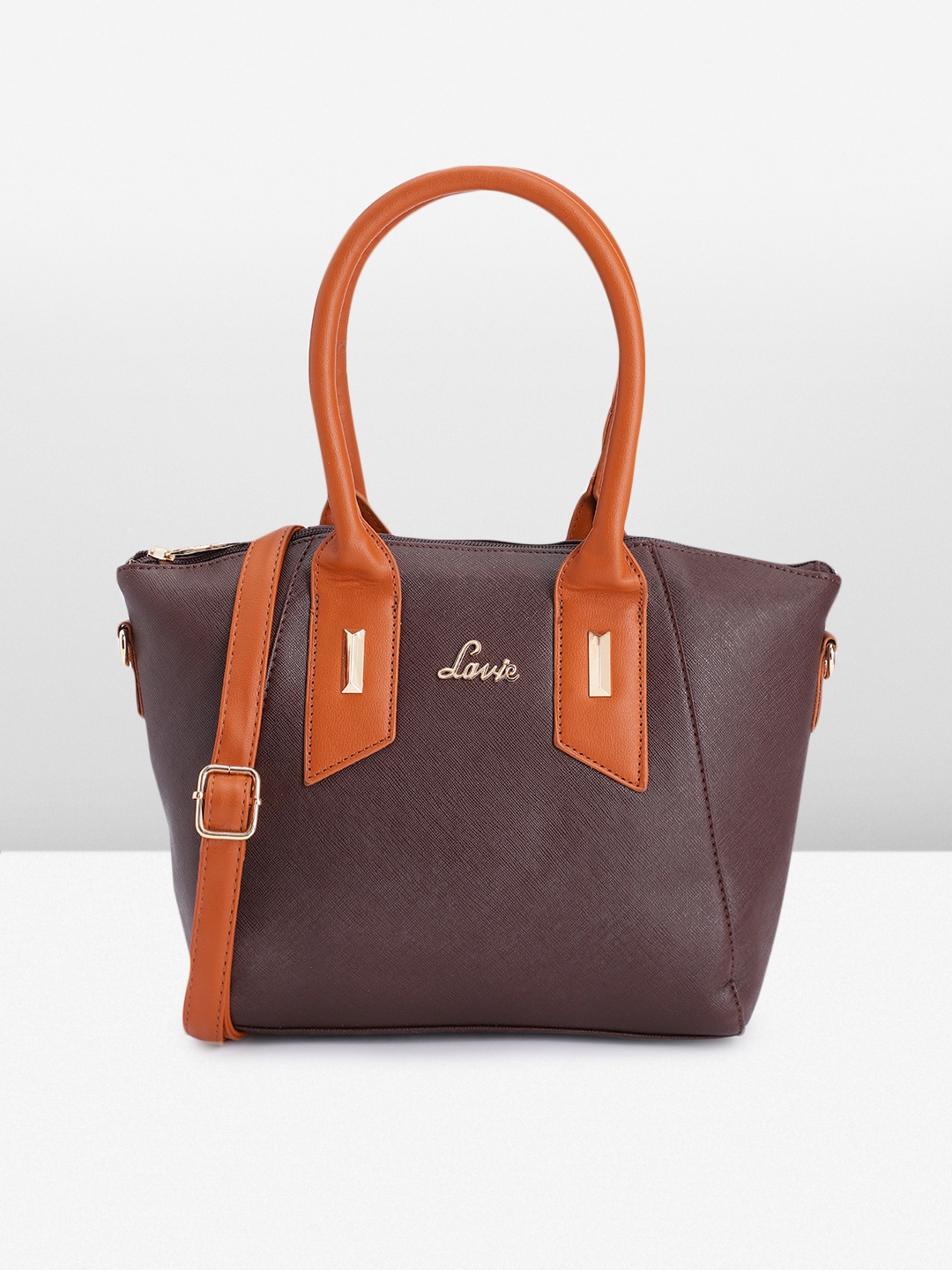 

Lavie Women Solid Handheld Bag, Brown